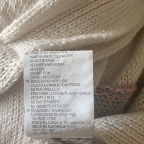 RD Style Cream/Pink Knitted Open Sweater/Cardigan Size S - Picture 11 of 14